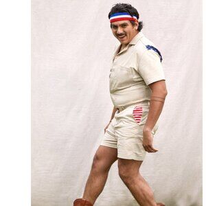 NWT Chubbies The Danger Zones Coveralls Playsuit Romper USA America Size L